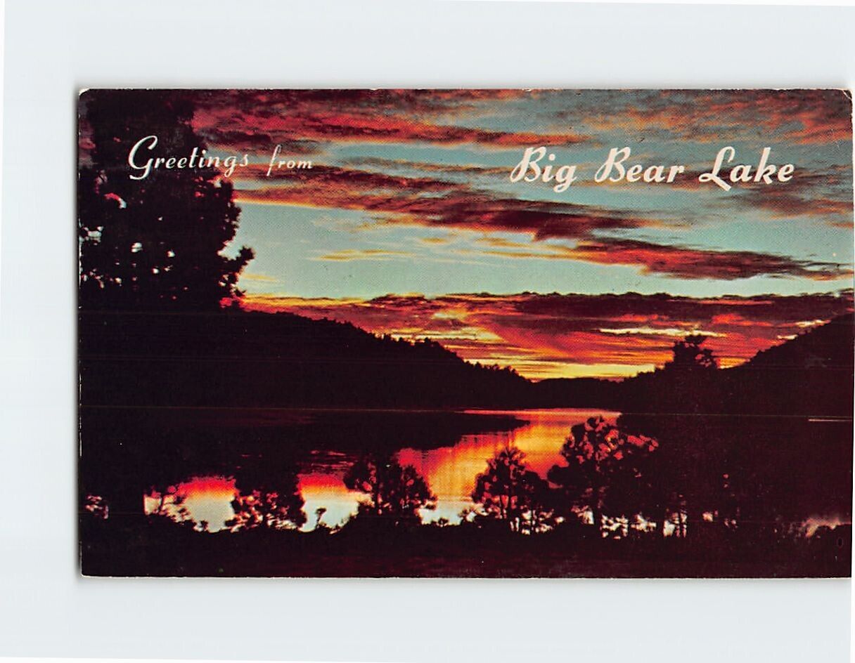 Postcard Greetings from Big Bear Lake California USA