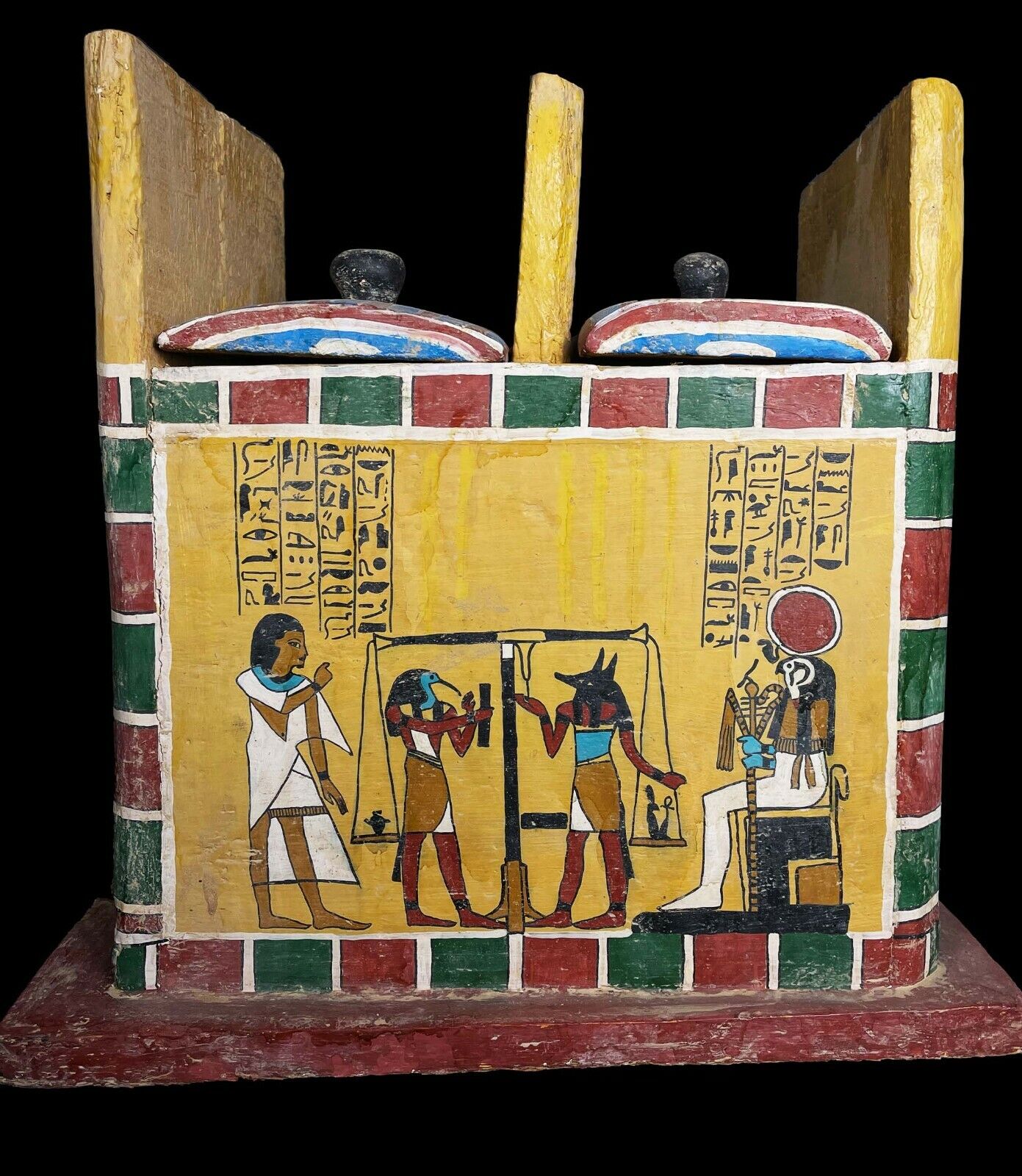 Rare Fantastic Egyptian box with the amazing Egyptian Gods