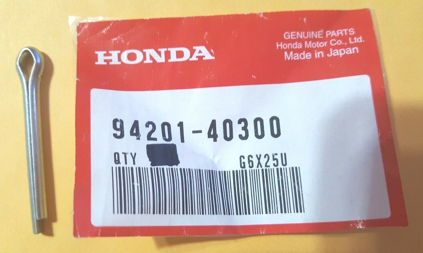 Honda FL350, TRX250,350, 420 NOS 4.0 x 30 Split Pin 94201-40300  (9656)
