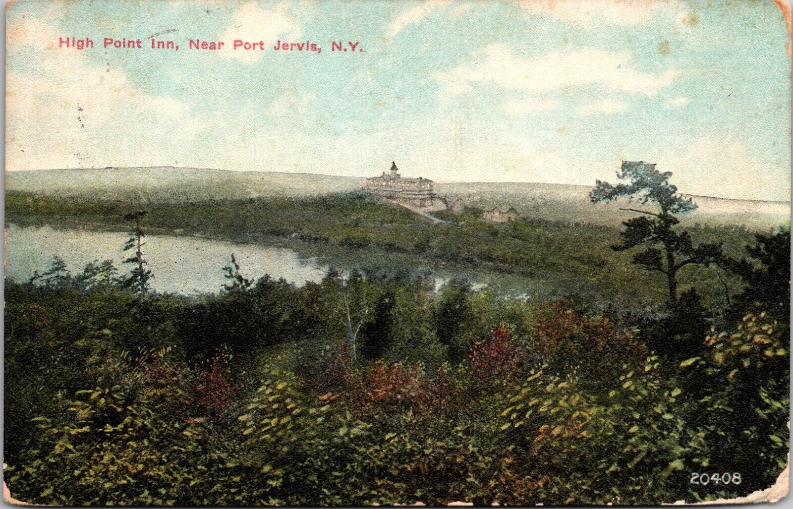 Postcard-High Point Inn-Near Port Jervis New York-Scenic View