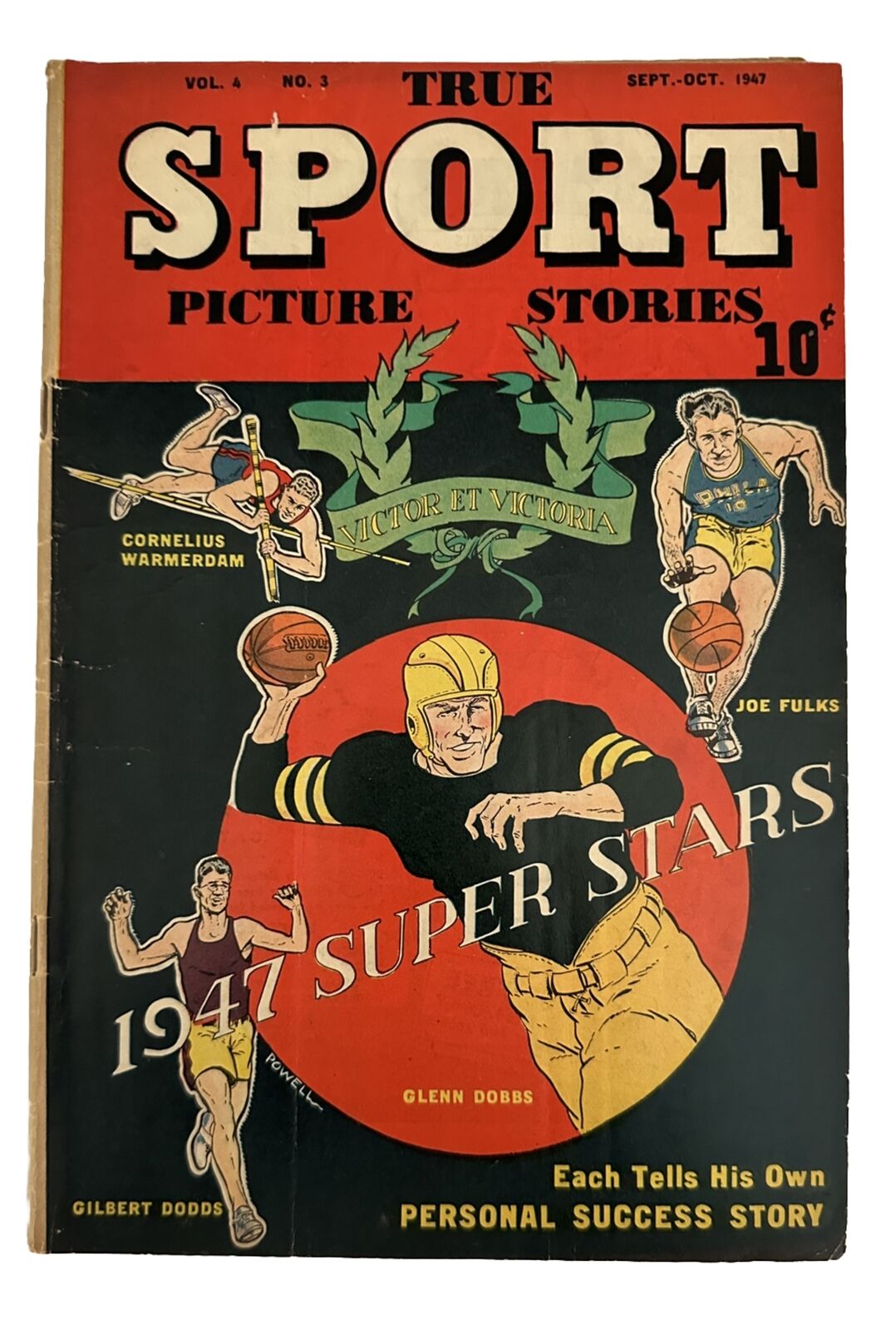 True Sport Picture Stories #3 Vol. 4 1947 (VG+) Golden Age 1947 Super Stars
