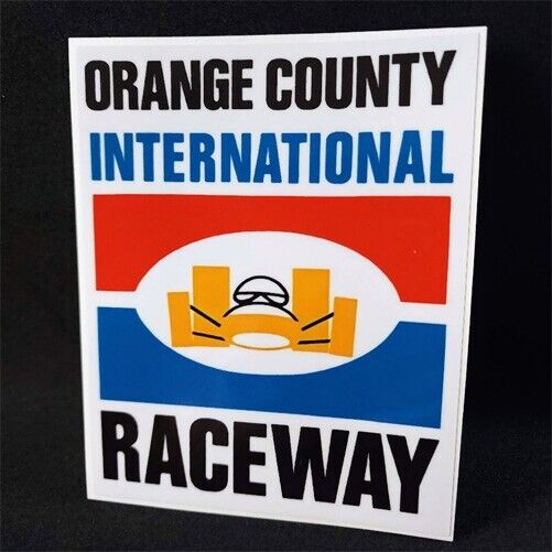 Orange County Intl Raceway Vintage Style DECAL, Vinyl STICKER, rat rod, racing