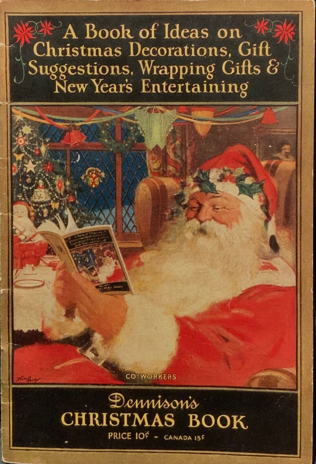 VINTAGE 1926 DENNISON’S SOFTCOVER CHRISTMAS BOOK - IDEAS ON DECORATIONS, GIFTS