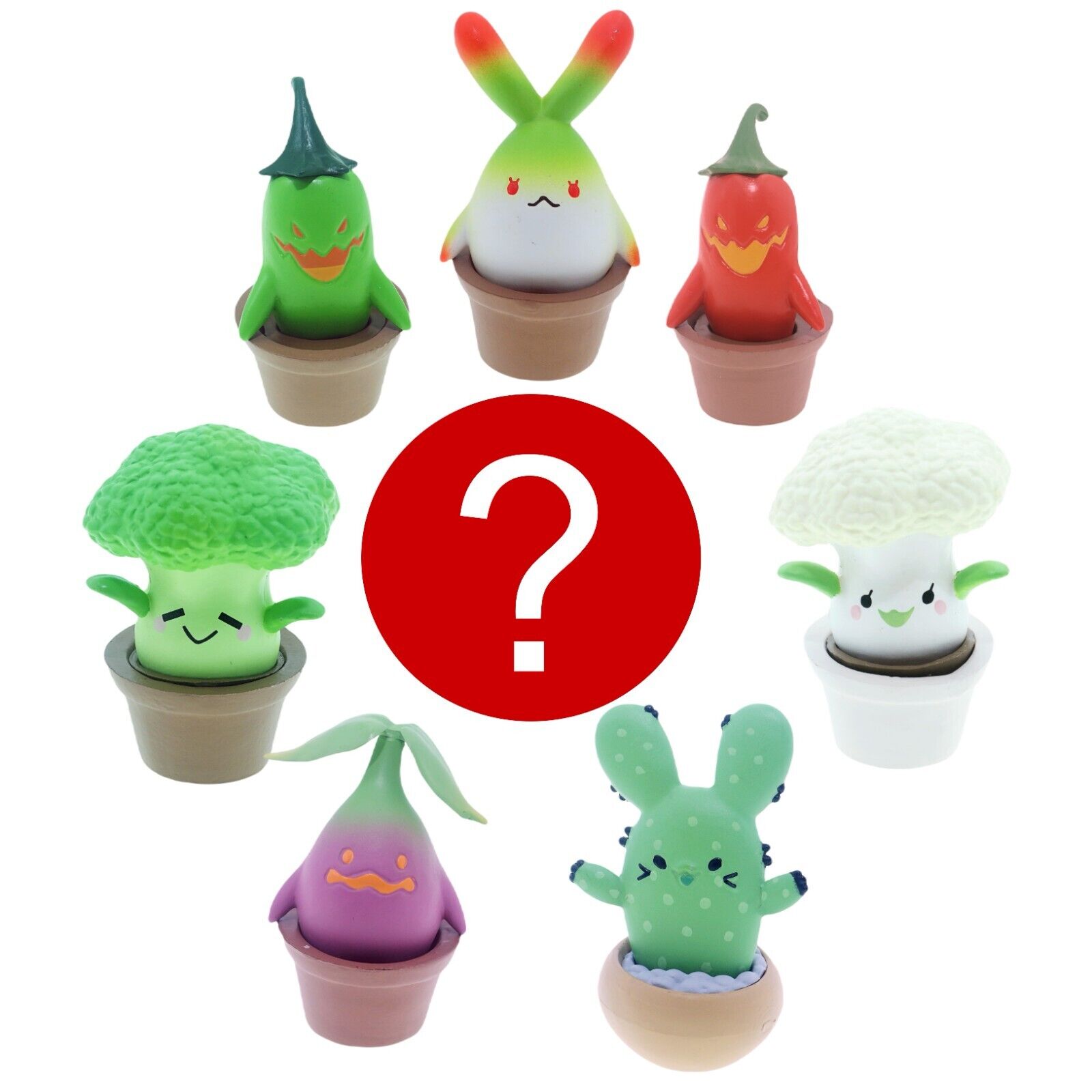 Japanese Blind Box Fake  Mandrake Plant Fairy Garden Accessory 1 Random Toy