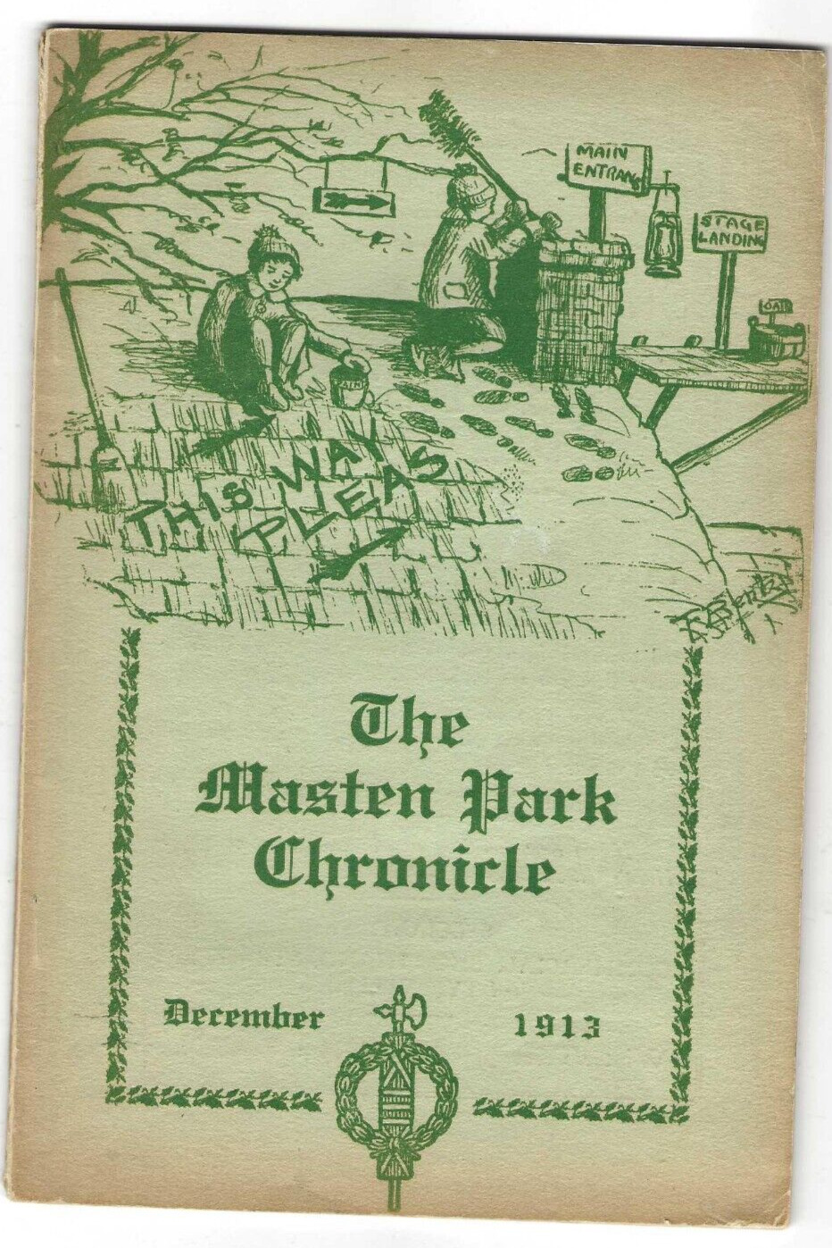 1913 Masten Park School-Chronicle-Buffalo, NY-Booklet