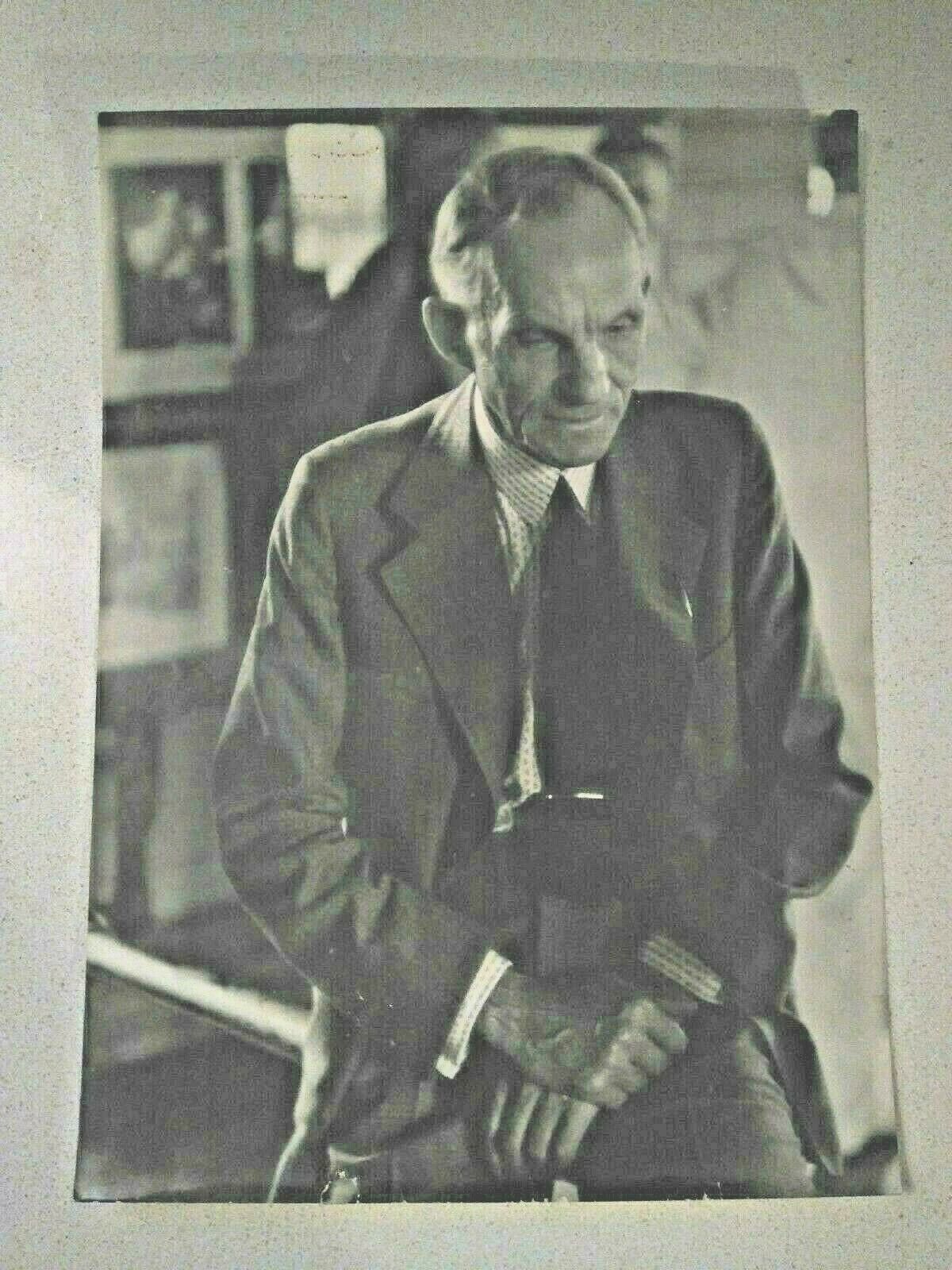 Rare Original Fritz Goro Signed & Inscribed C. 1940 HENRY FORD B/W Photograph