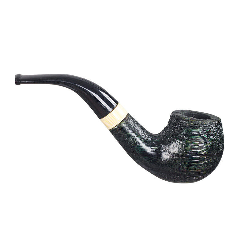 Classic Solid Wood Pipe Handmade Traditional Old-fashioned Pipes Tobacco Pipes