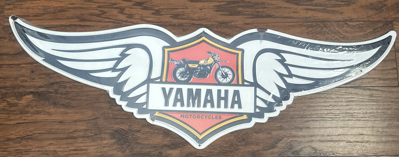 Yamaha Motorcycle Metal Sign Enduro 400 Dirt Bike Parts Man Cave Sign