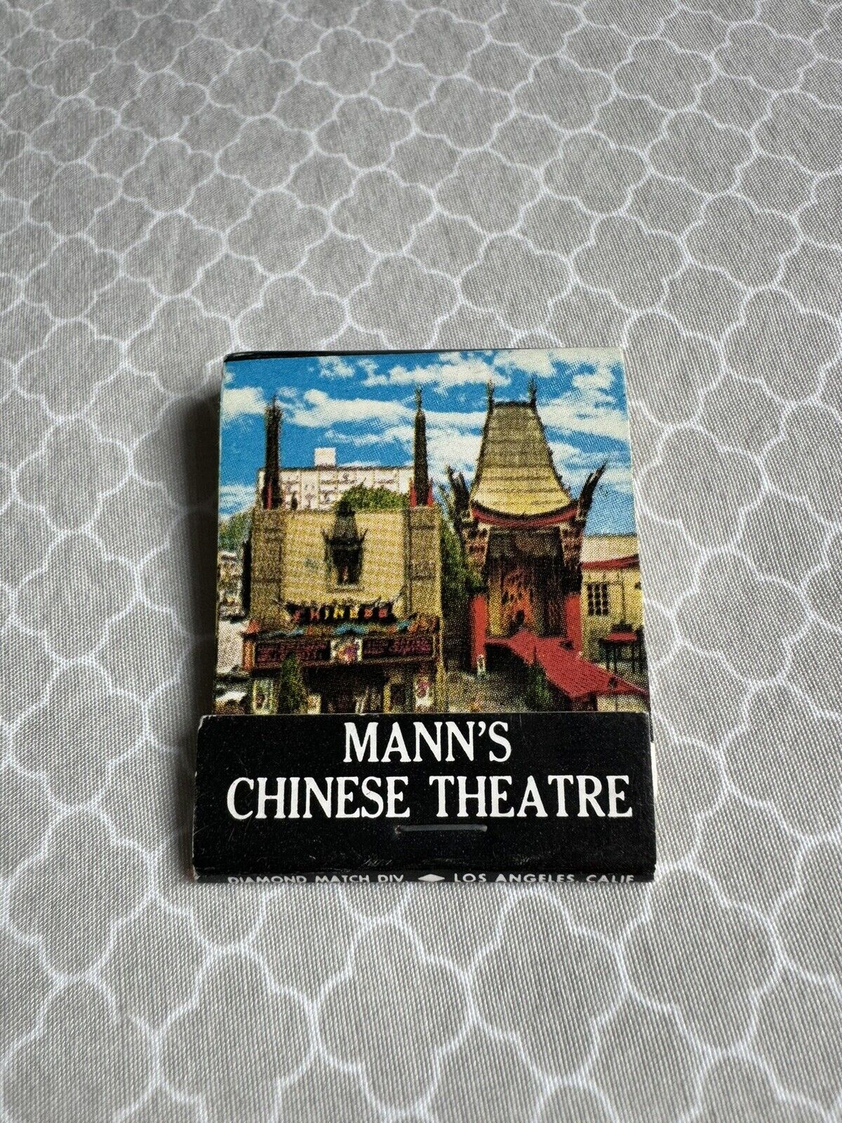 Vintage Matchbook Mann’s Chinese Theatre Hollywood California Matches Unstruck