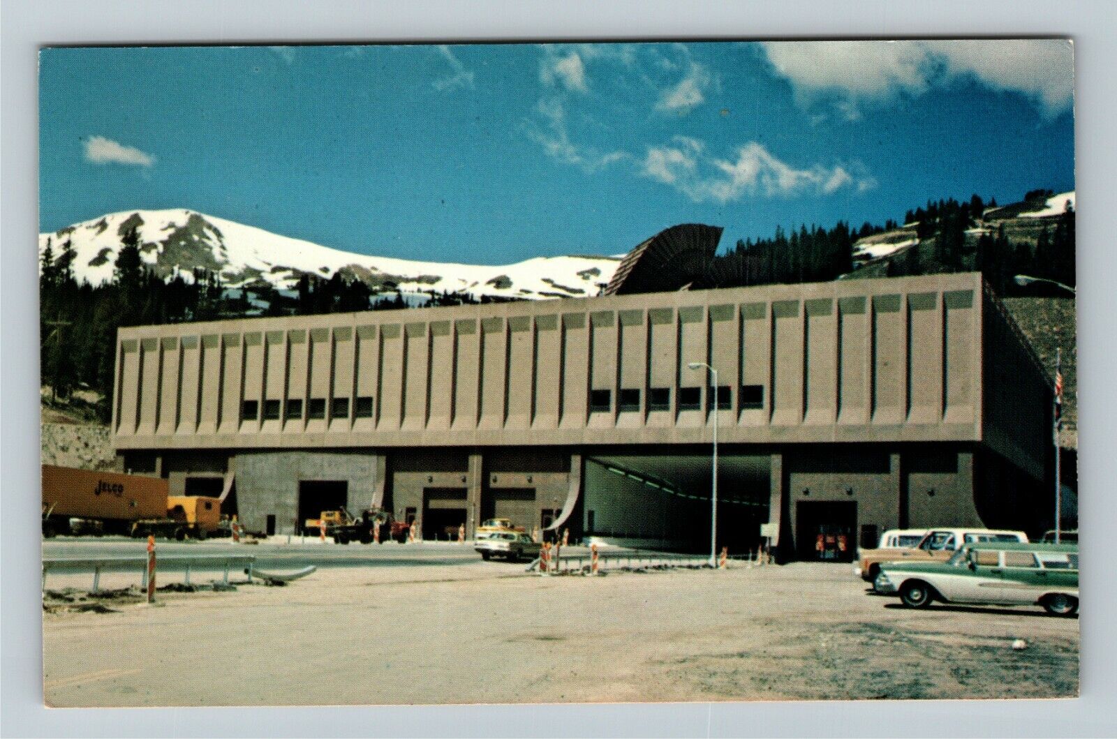 Denver CO-Colorado, Portal Eisenhower Memorial Tunnel, Vintage Postcard