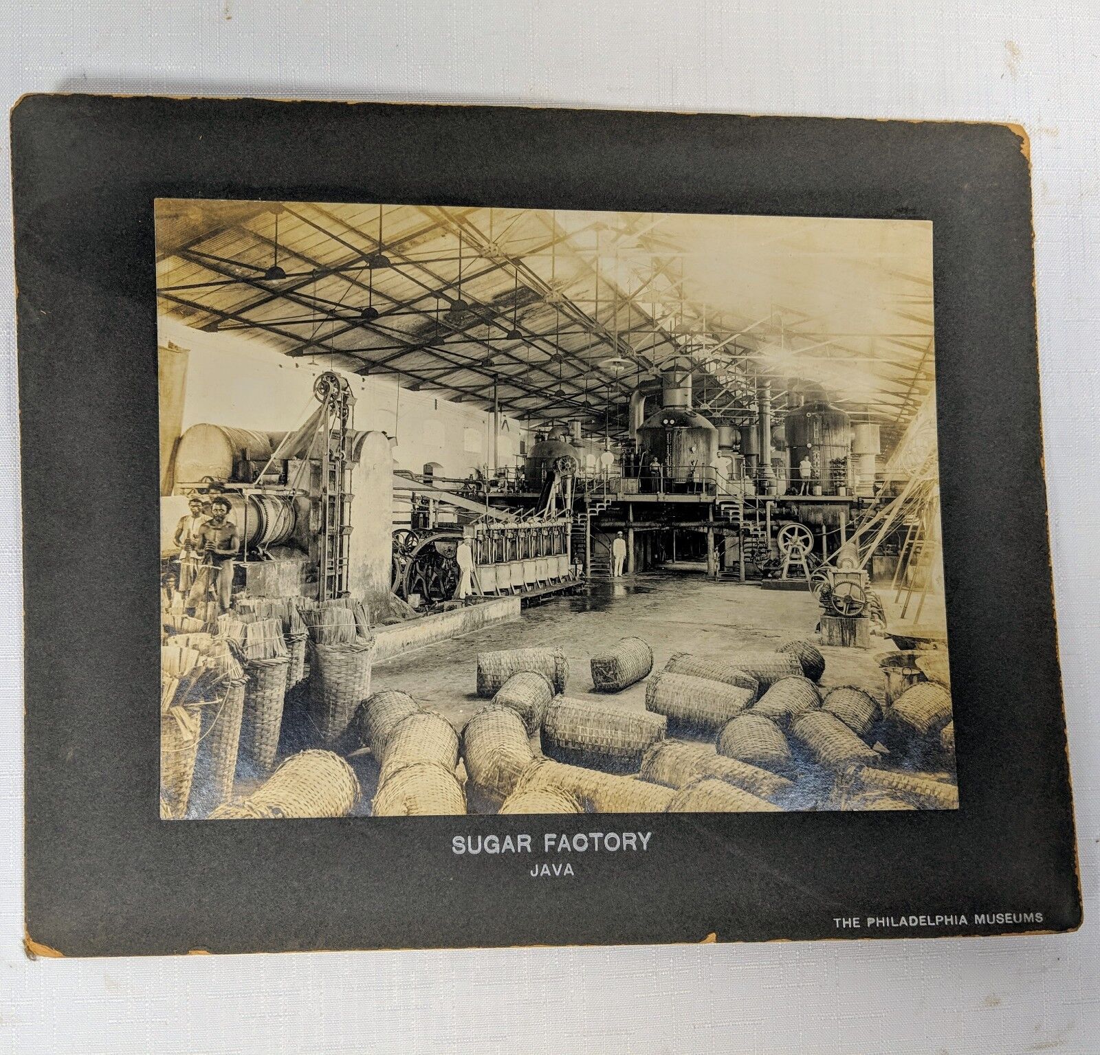 Sugar Factory Java Vintage Photograph Philadelphia Museum Cabinet Card 