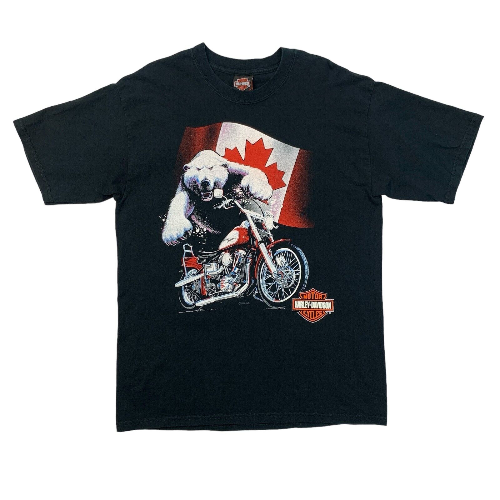 Vintage Harley Davidson Shirt Mens L Large Clare's Niagara Falls Ontario Canada