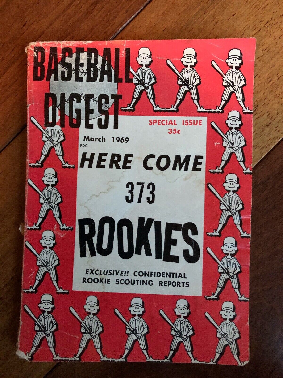 VINTAGE 1969 BASEBALL DIGEST SPECIAL ISSUE, 373 ROOKIES, SCOUTING REPORTS
