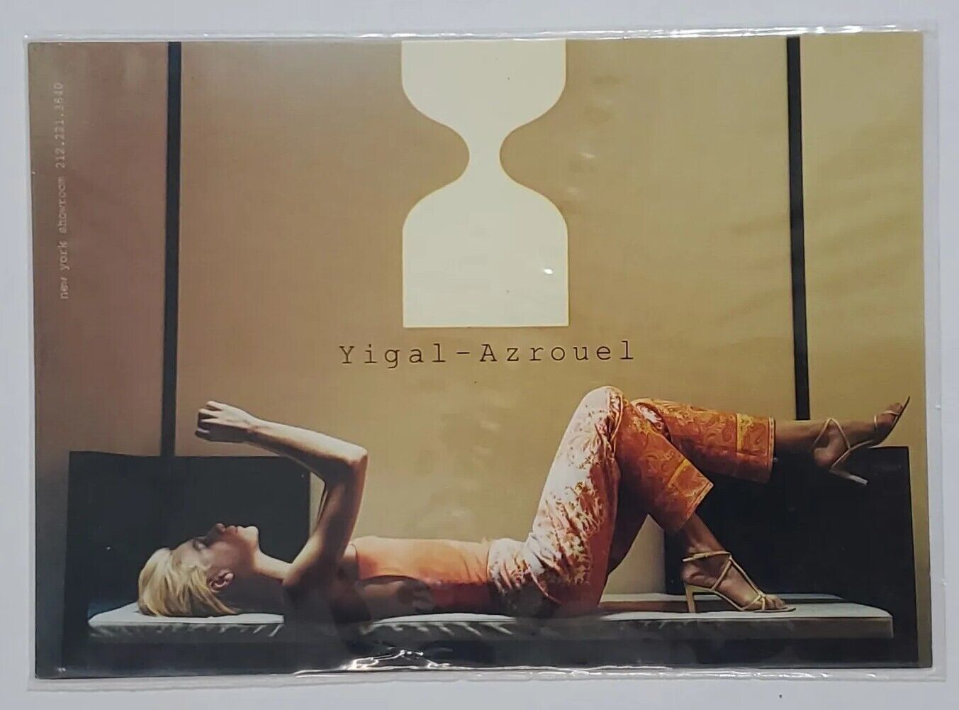 Postcard Yigal Azrouel Spring 2000 Advertisement Fashion Designer New York Show