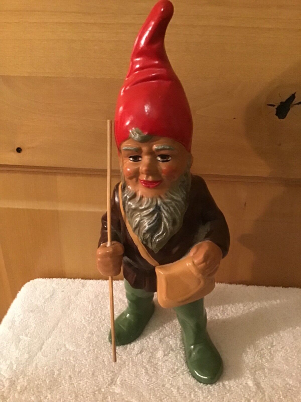 WOW Vintage Heissner Elf Gnome Pixie Statue Garden Germany Christmas Decoration