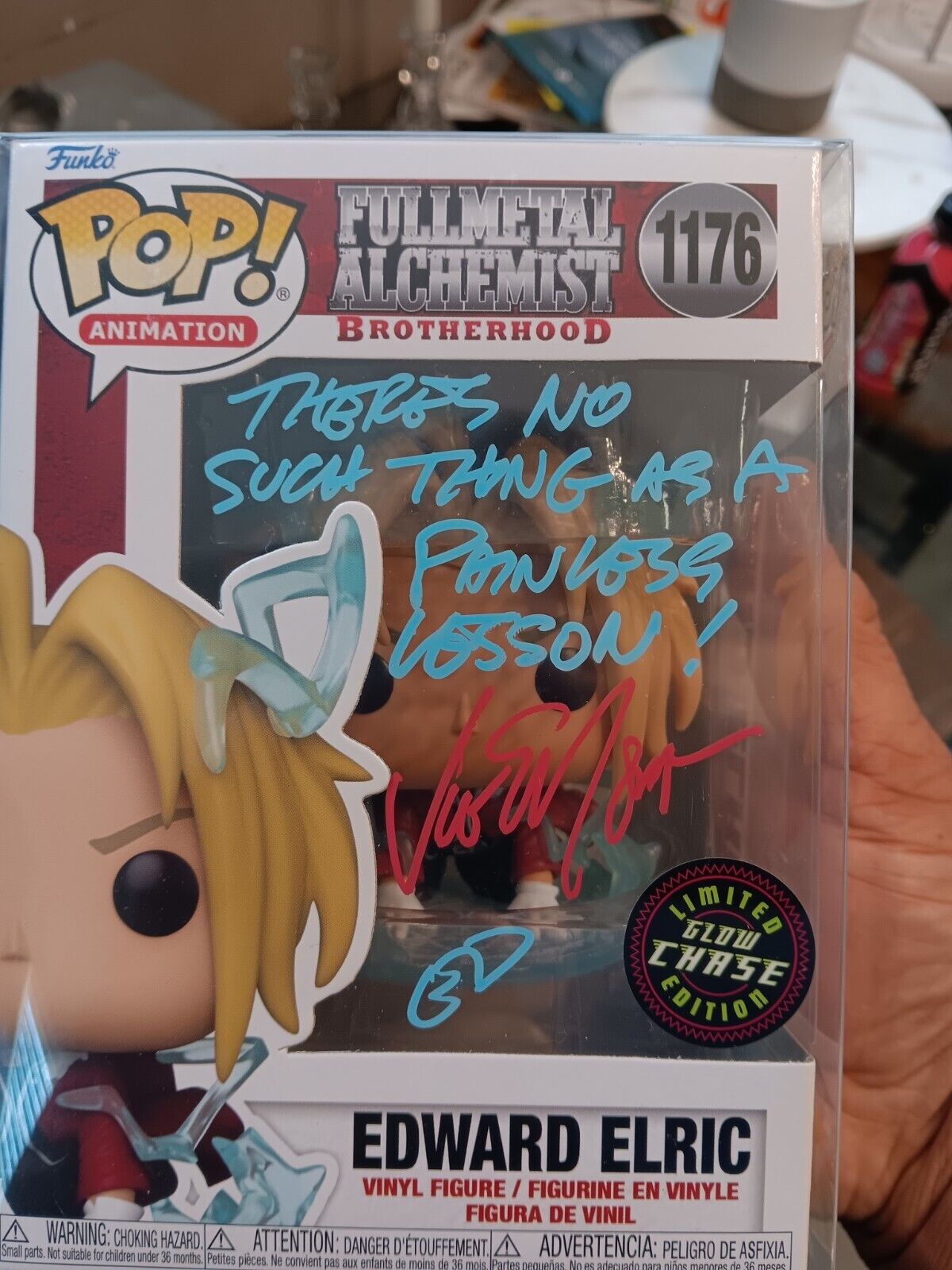 Vic Mignogna SIGNED Chase Edward Elric Full Metal Alchemist Funko/JSA & Quoted