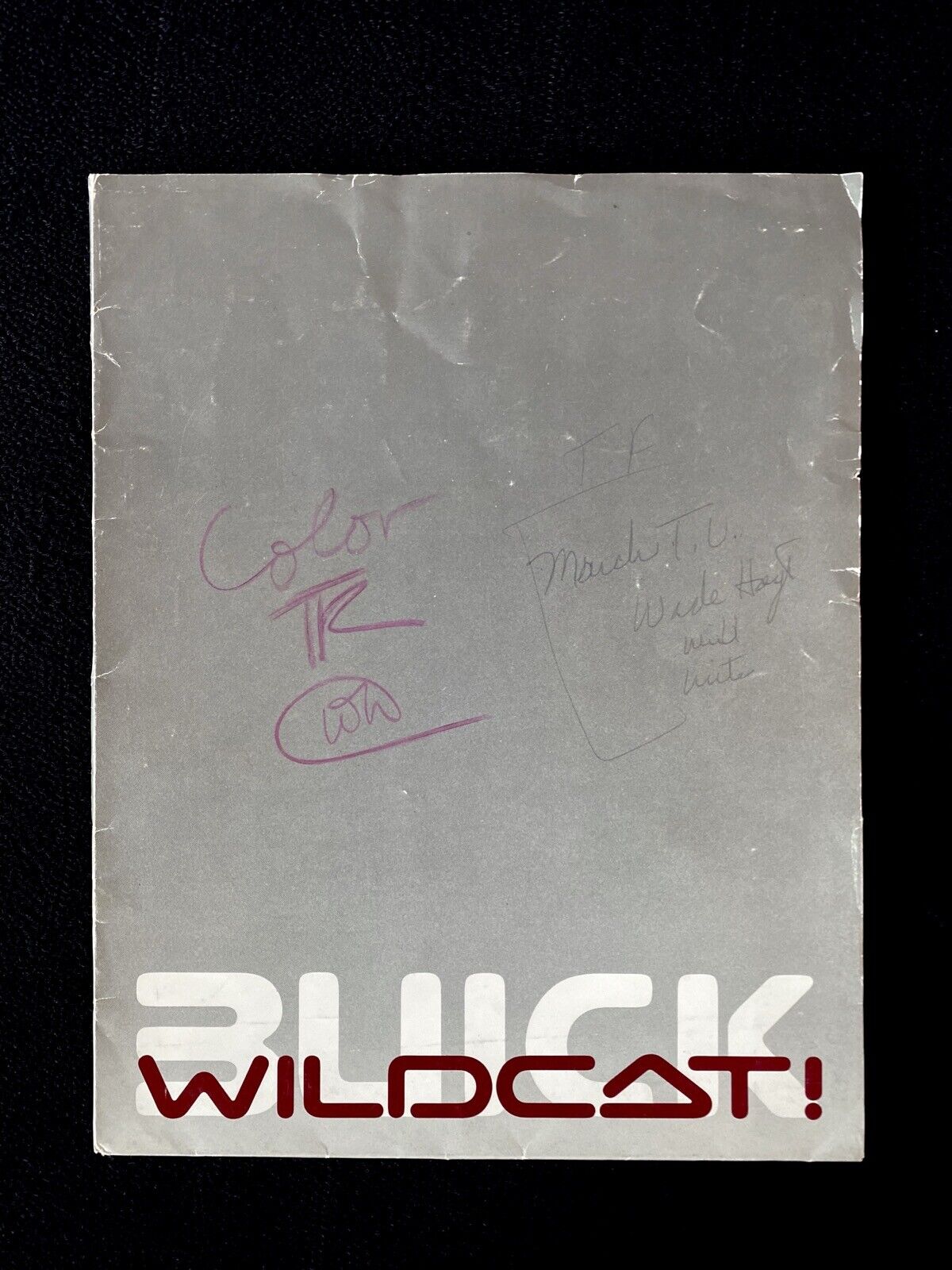 1985 Buick Wildcat Concept Car Press Kit Original Factory Photos 