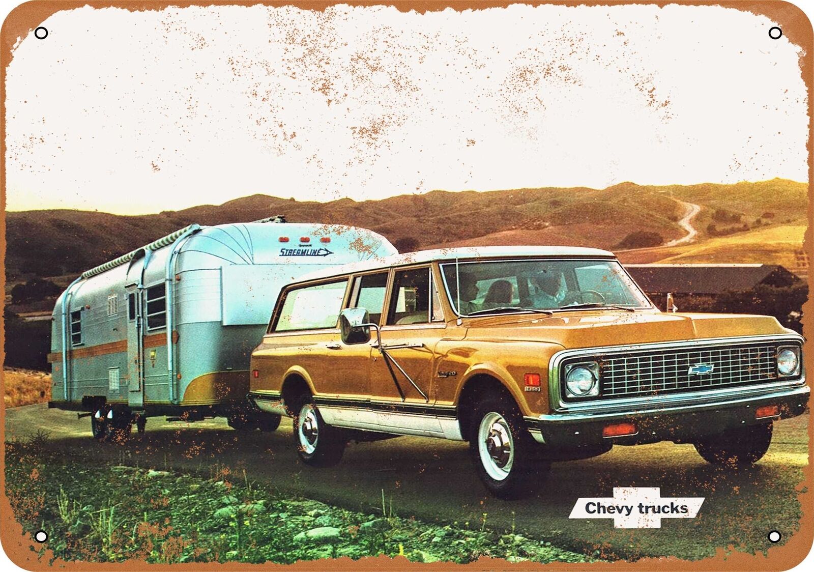 Metal Sign - 1972 Chevrolet Suburban - Vintage Look Reproduction