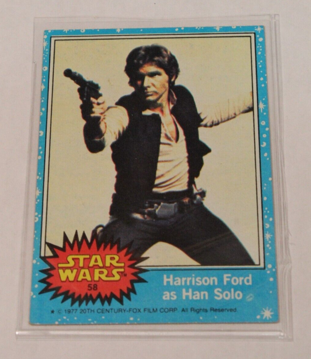 1977 20th Century Fox Harrison Ford as Han Solo Star Wars Card #58