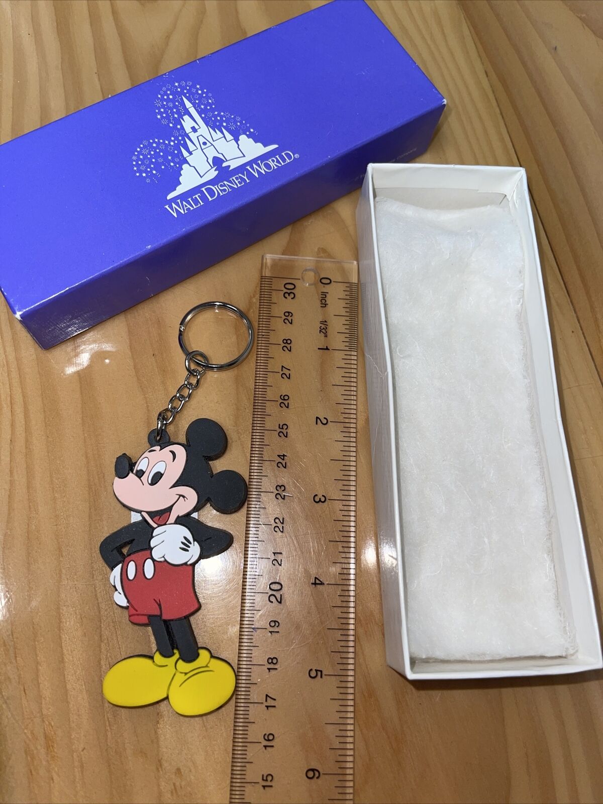 NEW Disney Standing Mickey Mouse Rubber Keychain 3\