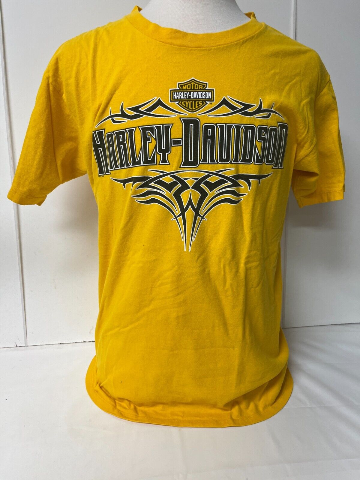 T-Shirt Harley Davidson Sz L Ft. Walton Beach FL 2007 Heritage Cycles Yellow