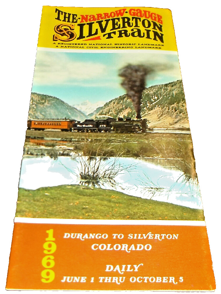 1969 D&RGW SILVERTON TRAIN TIMETABLE