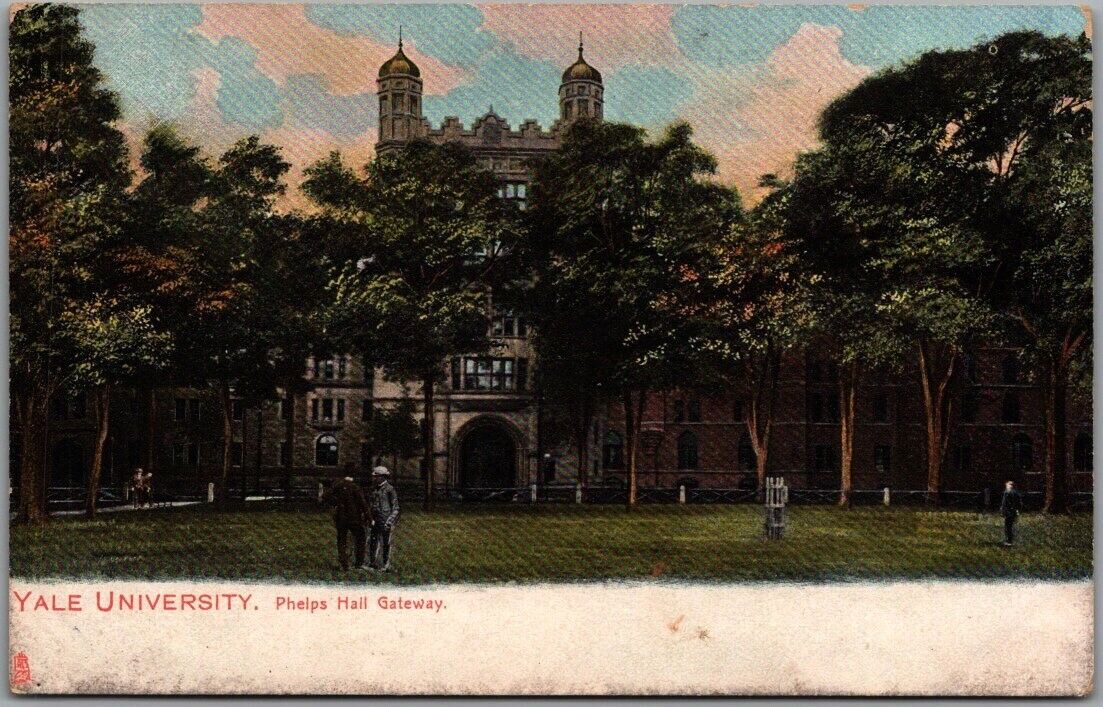 1909 YALE UNIVERSITY New Haven Connecticut Postcard \