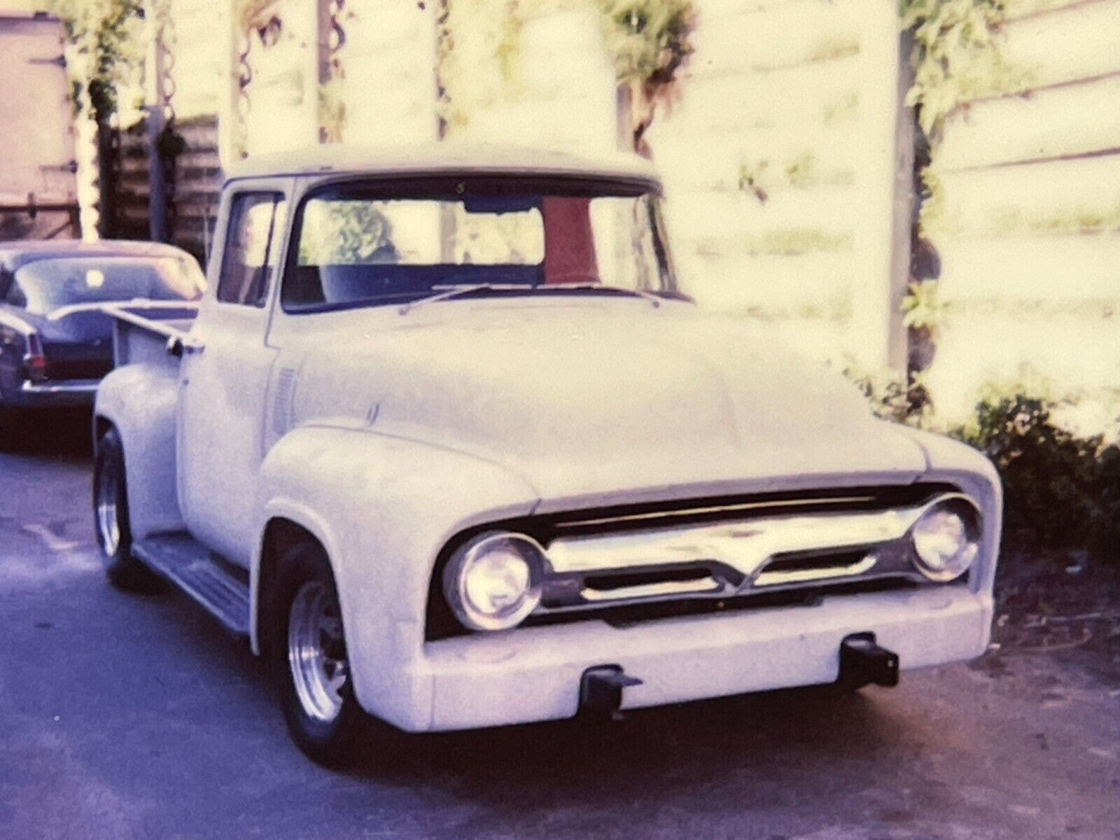 CCE 2 Photographs From 1980-90's Polaroid Artistic Of A 1956 F100 Truck