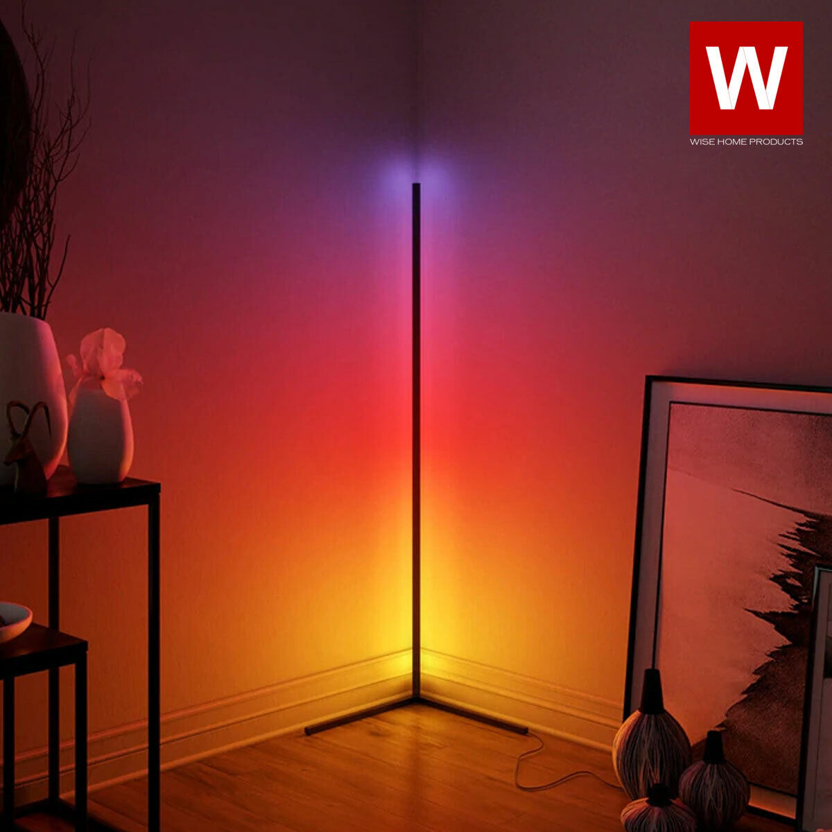 The Prysm™ Modern RGB Lamp - LED Corner Floor Lamp - LED Light Strip for Room