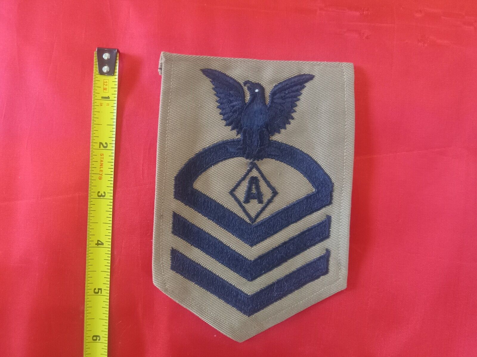 US Navy WW2 1943 Chevron Rating Patch Athletic Instructor Chief Petty Officer