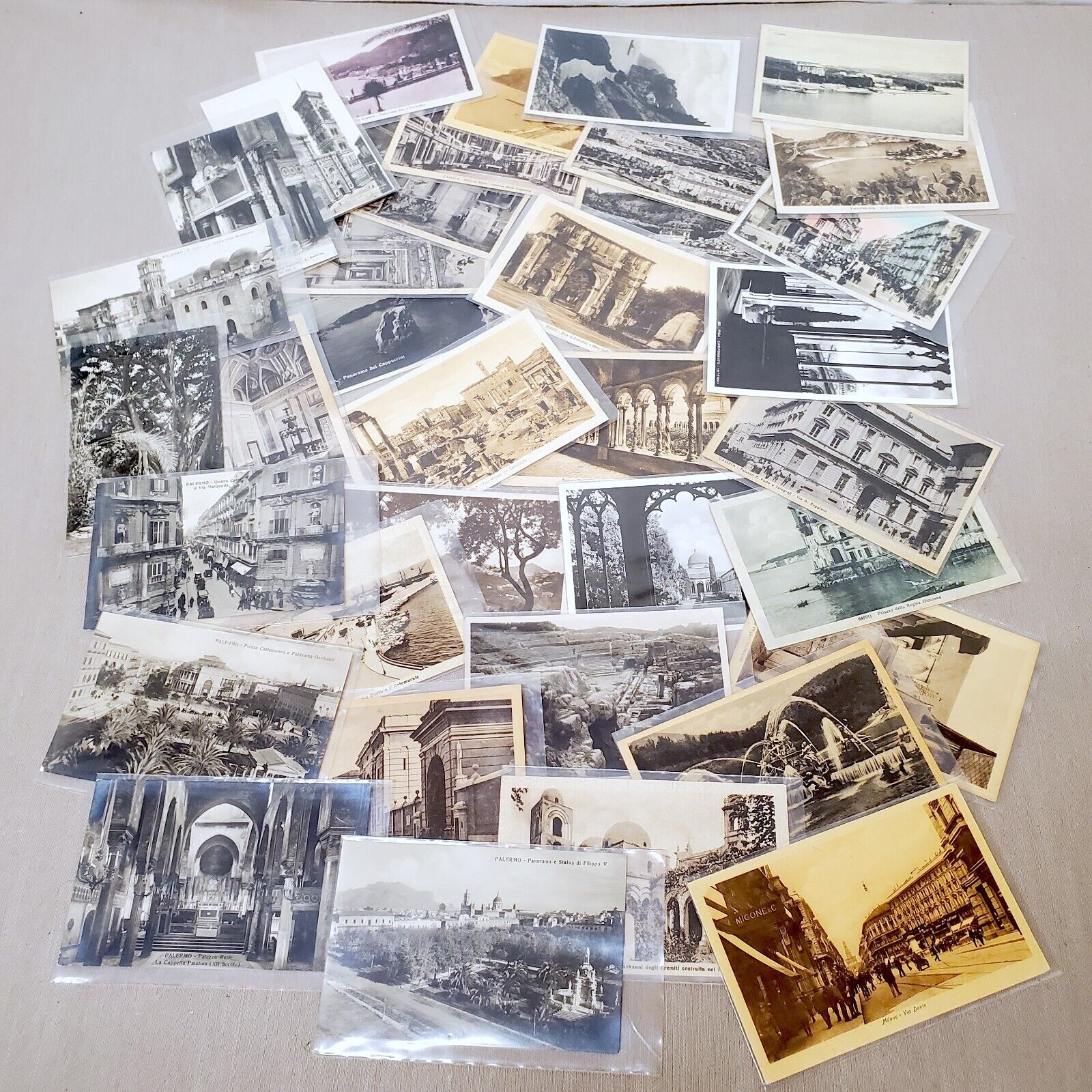 Lot of 36 - Antique Vintage Postcards of Italy 1920s - 1950s UNPOSTED some Rare