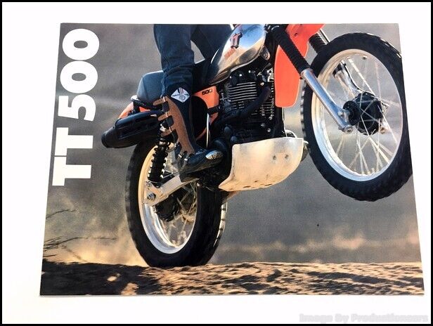 1979 Yamaha TT500 TT 500 Motorcycle Dirt Bike Vintage Sales Brochure Folder