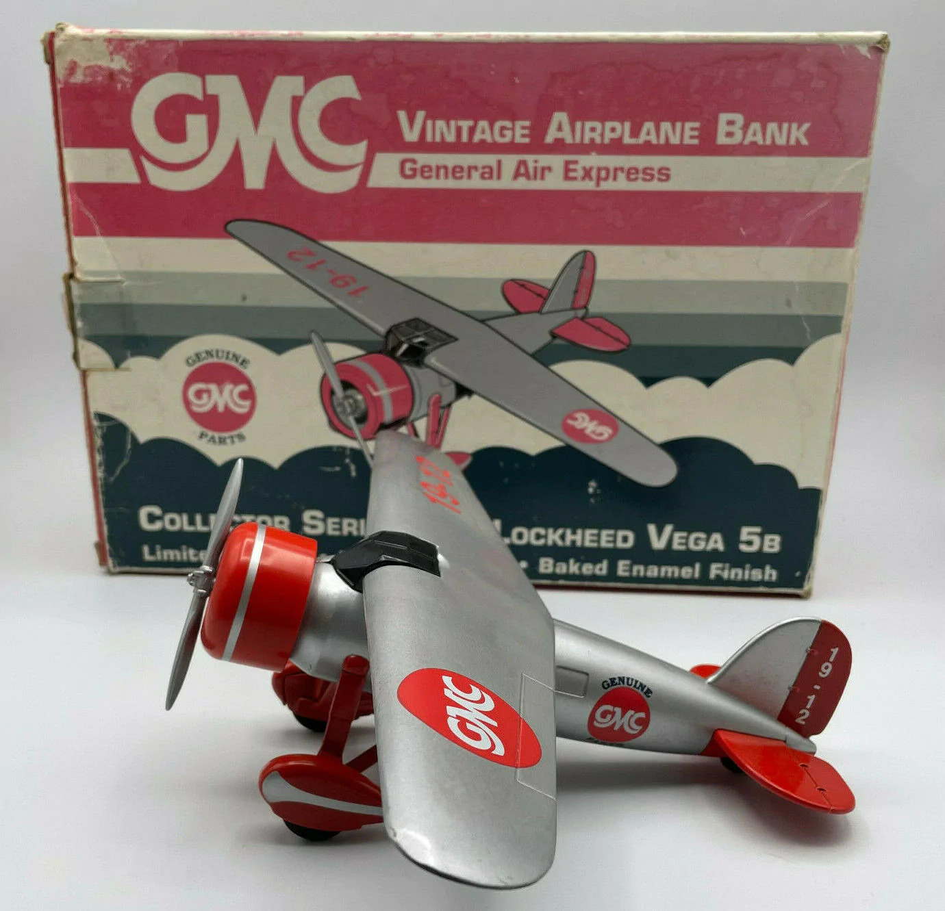 GMC Vintage Airplane Bank Collector Series Lockheed Vega 5B