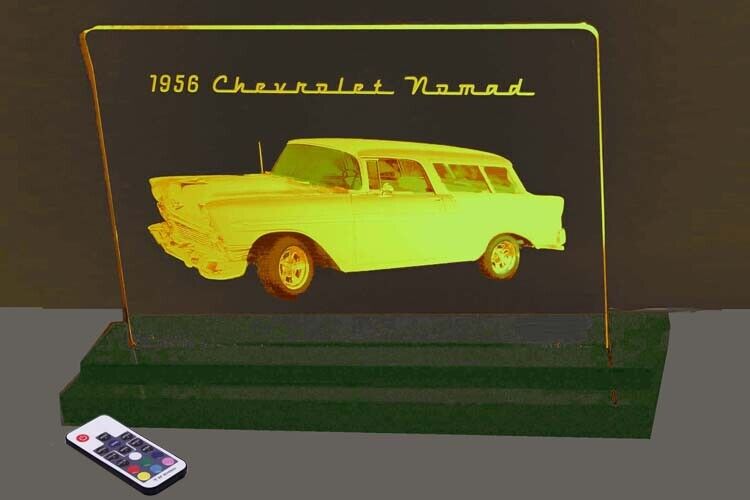 1956 Chevrolet Nomad Laser Etched LED Edge Lit Sign