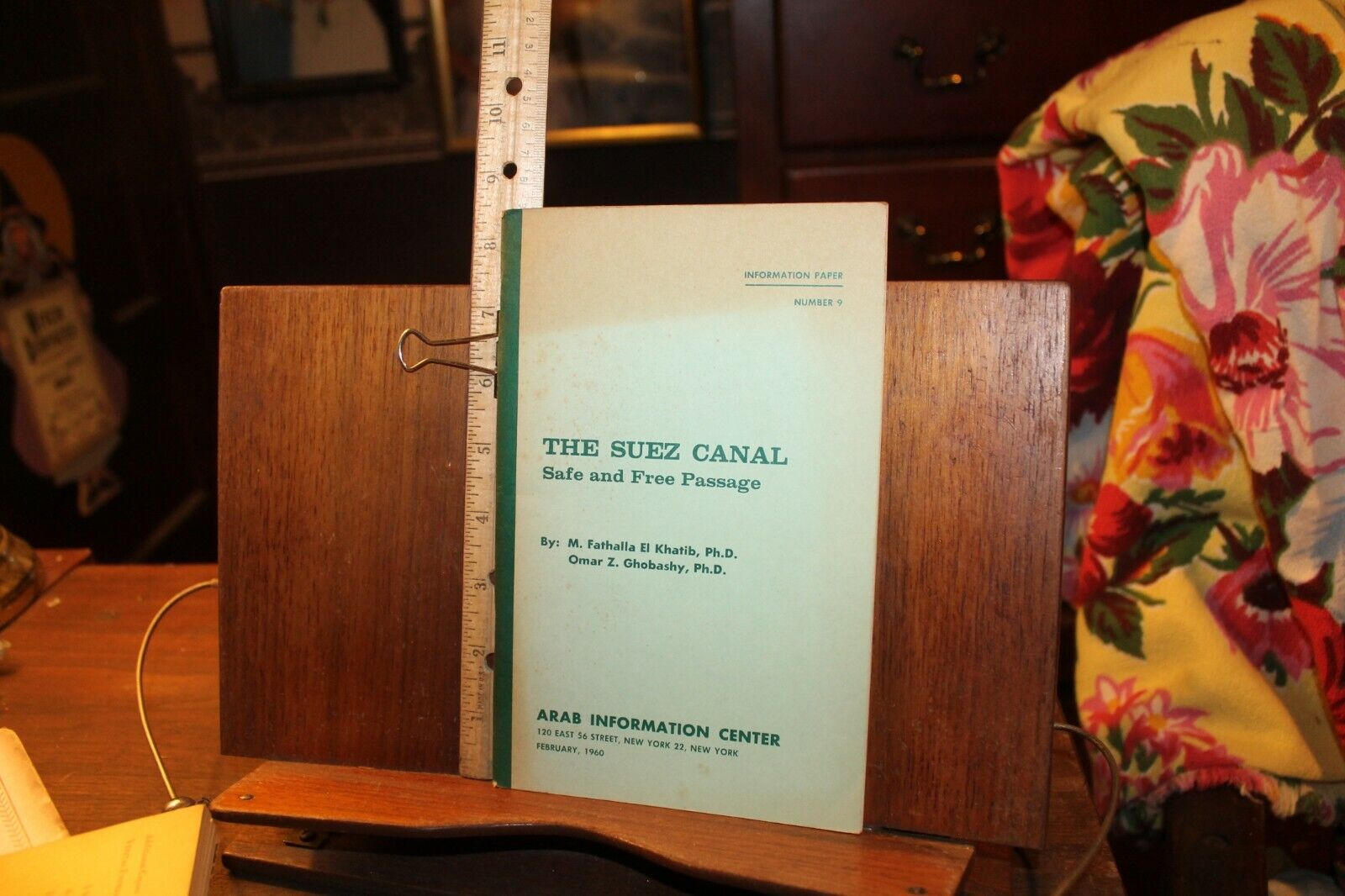 1960 The Suez Canal Arab Information Center Booklet No. 9