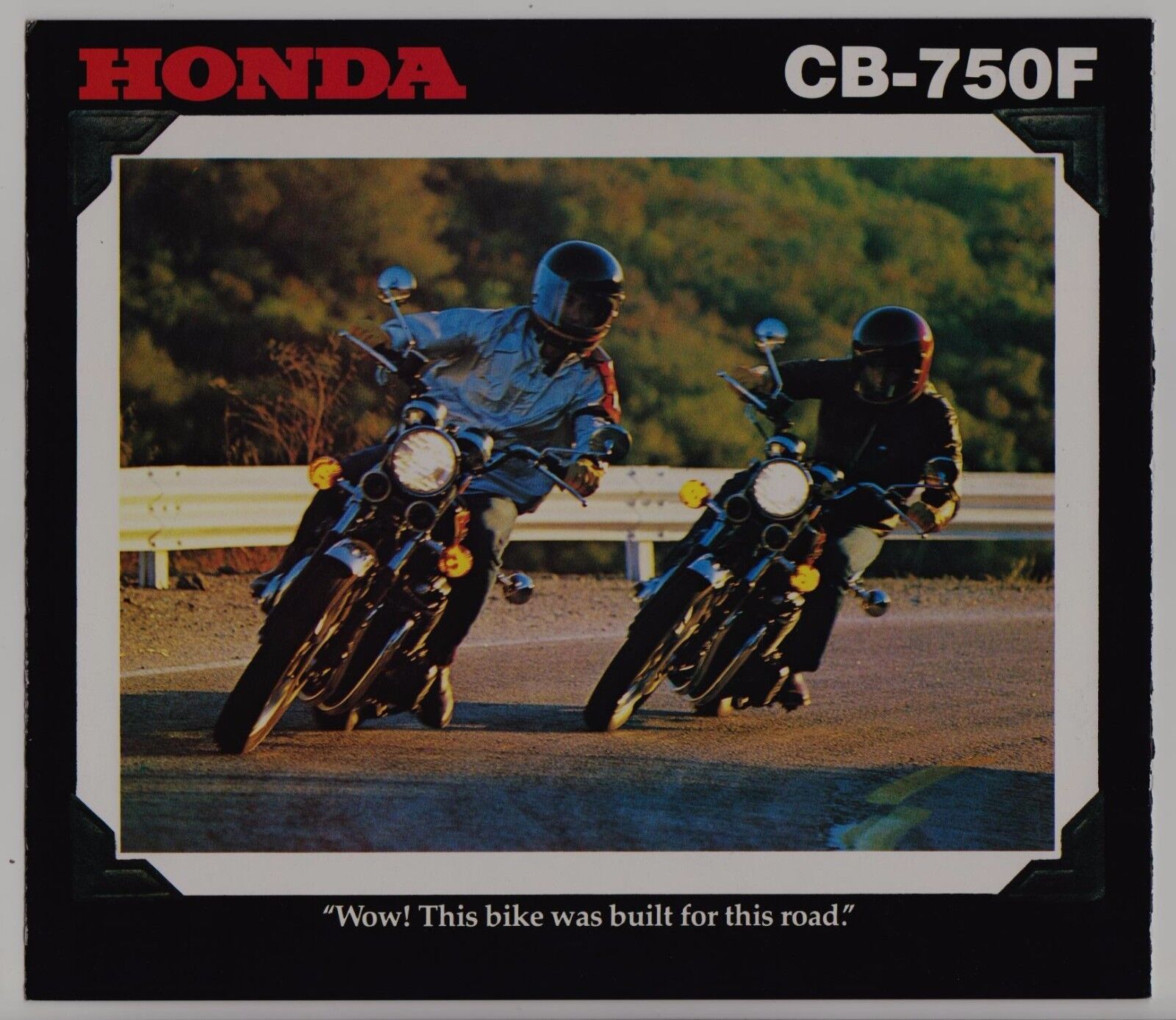 1978 HONDA CB750F Original SALES BROCHURE Vintage Motorcycle