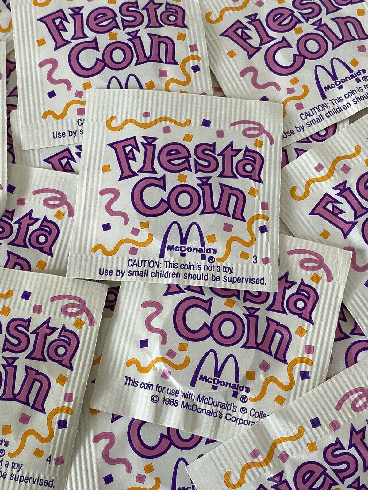 Vintage McDonalds Fiesta Coin Promotional Coins New Sealed 24 Pieces 1988
