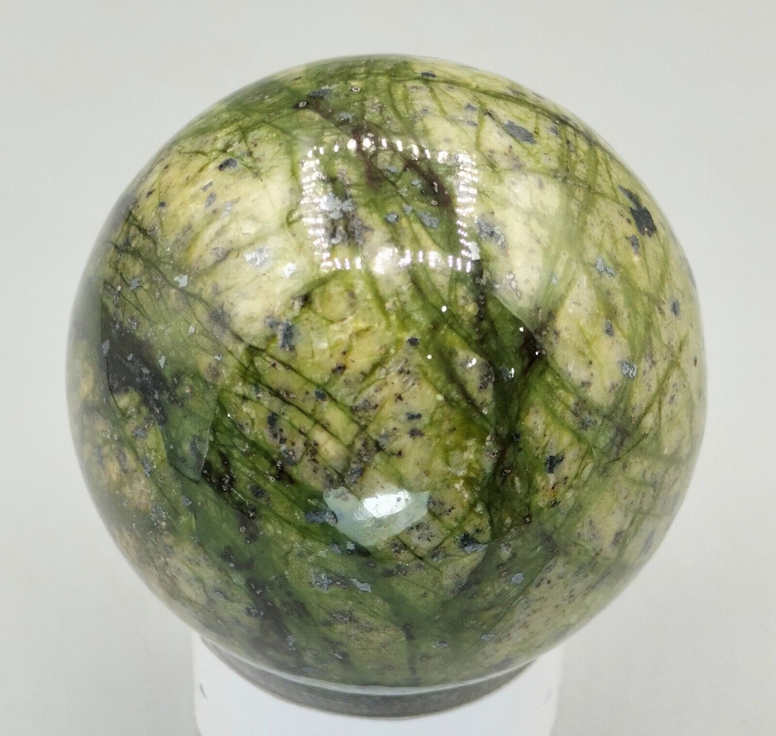 435 Gm Top Quality  Rare Dark Nephrite Healing Sphere@ Afghanistan