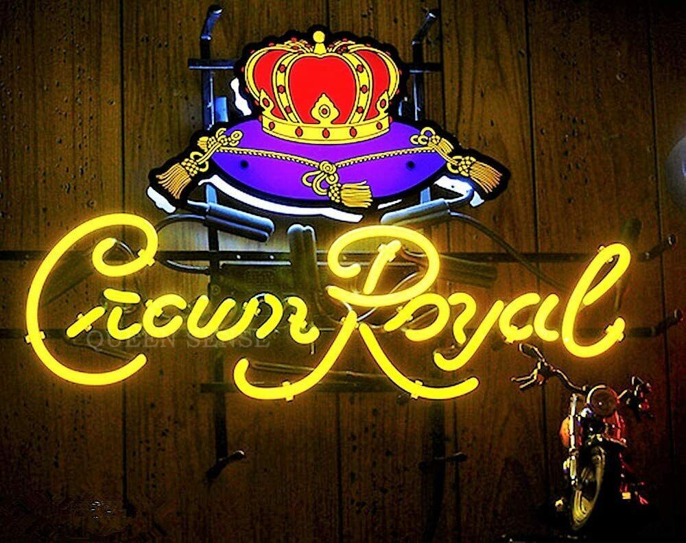 New Crown Royal Logo Neon Light Sign Beer Lamp Whiskey Bar Display Gift 20\