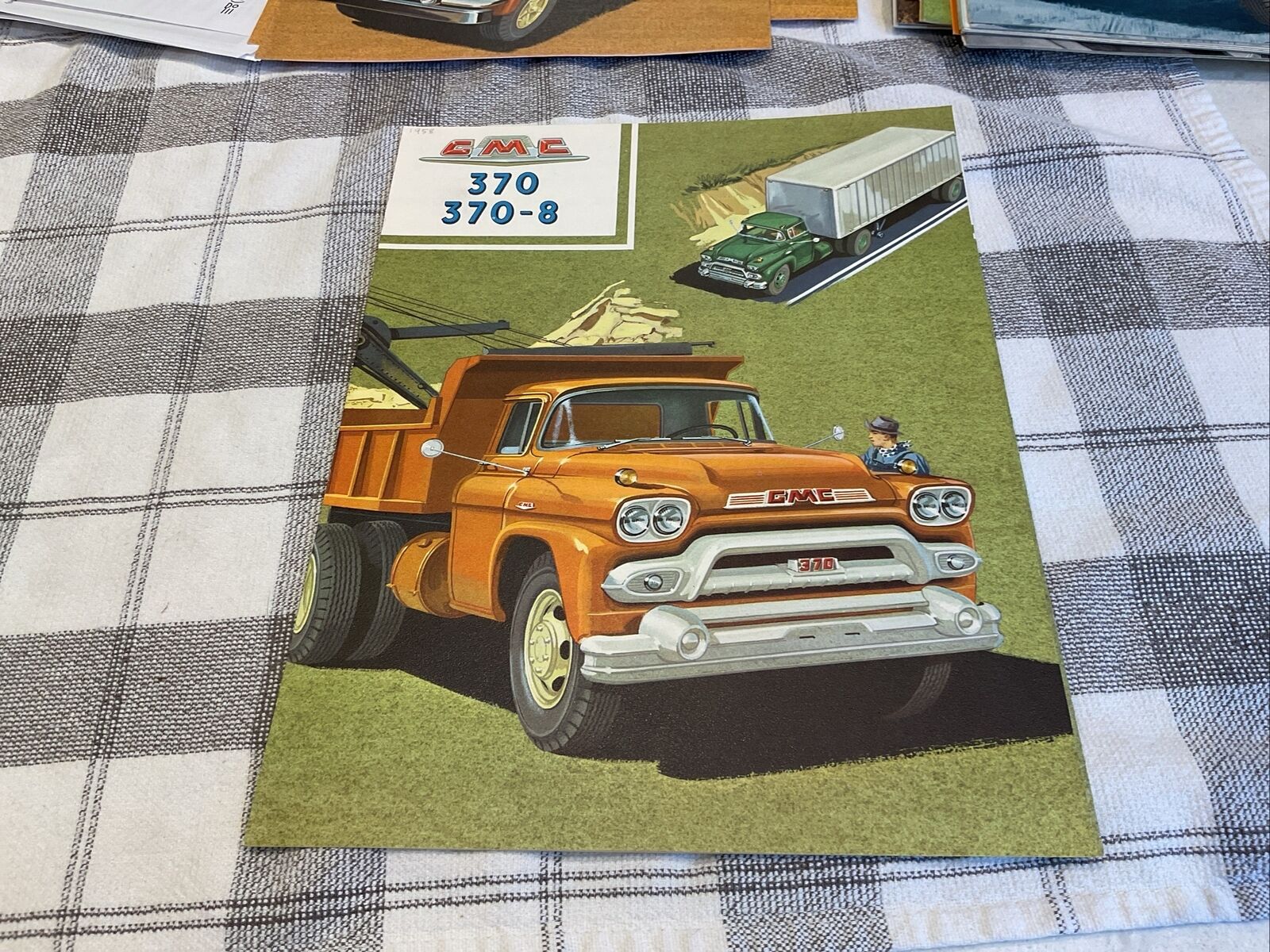 1958 GMC 370 370-8 Truck Sales Brochure Booklet Catalog Old