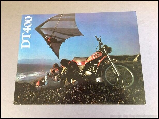 1977 Yamaha DT400 Bike Vintage Motorcycle Sales Brochure Folder