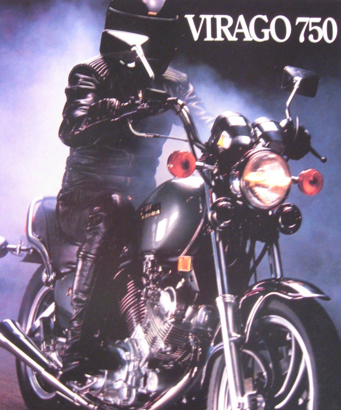 Yamaha Virago 750cc Motorcycle Brochure, Original 
