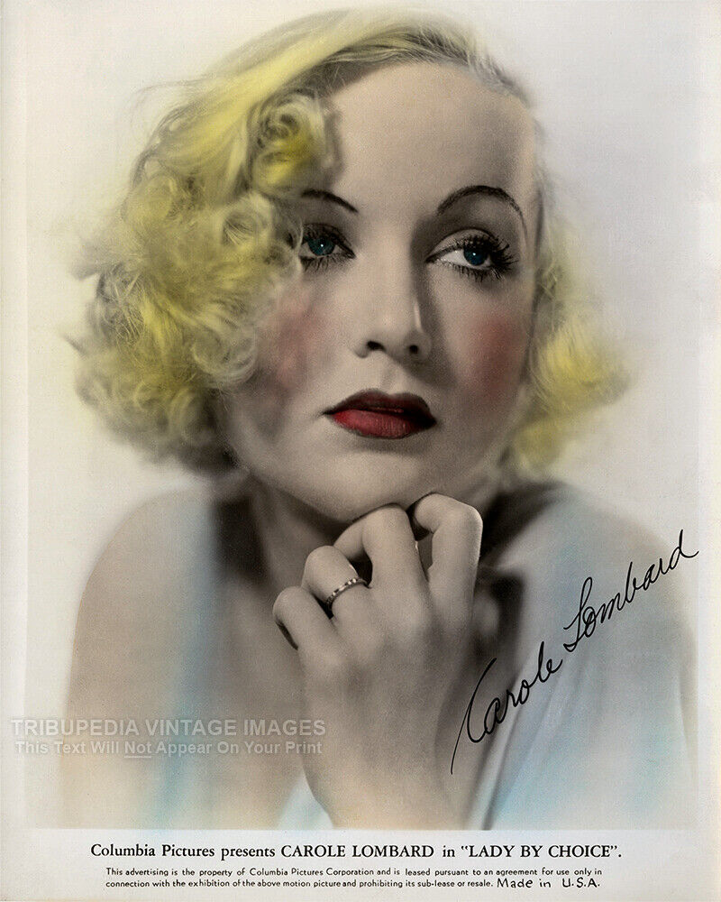 Vintage 1934 Actress Carole Lombard 