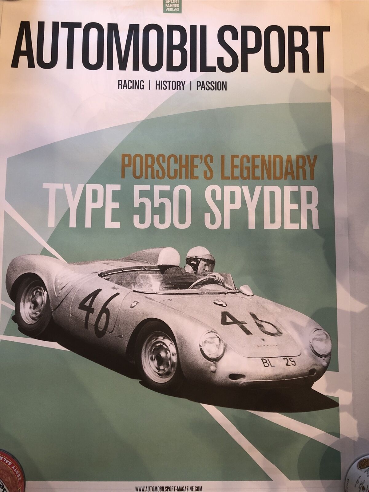 Porsche 550 Spyder Legendary Automobile Sport Poster Ltd #