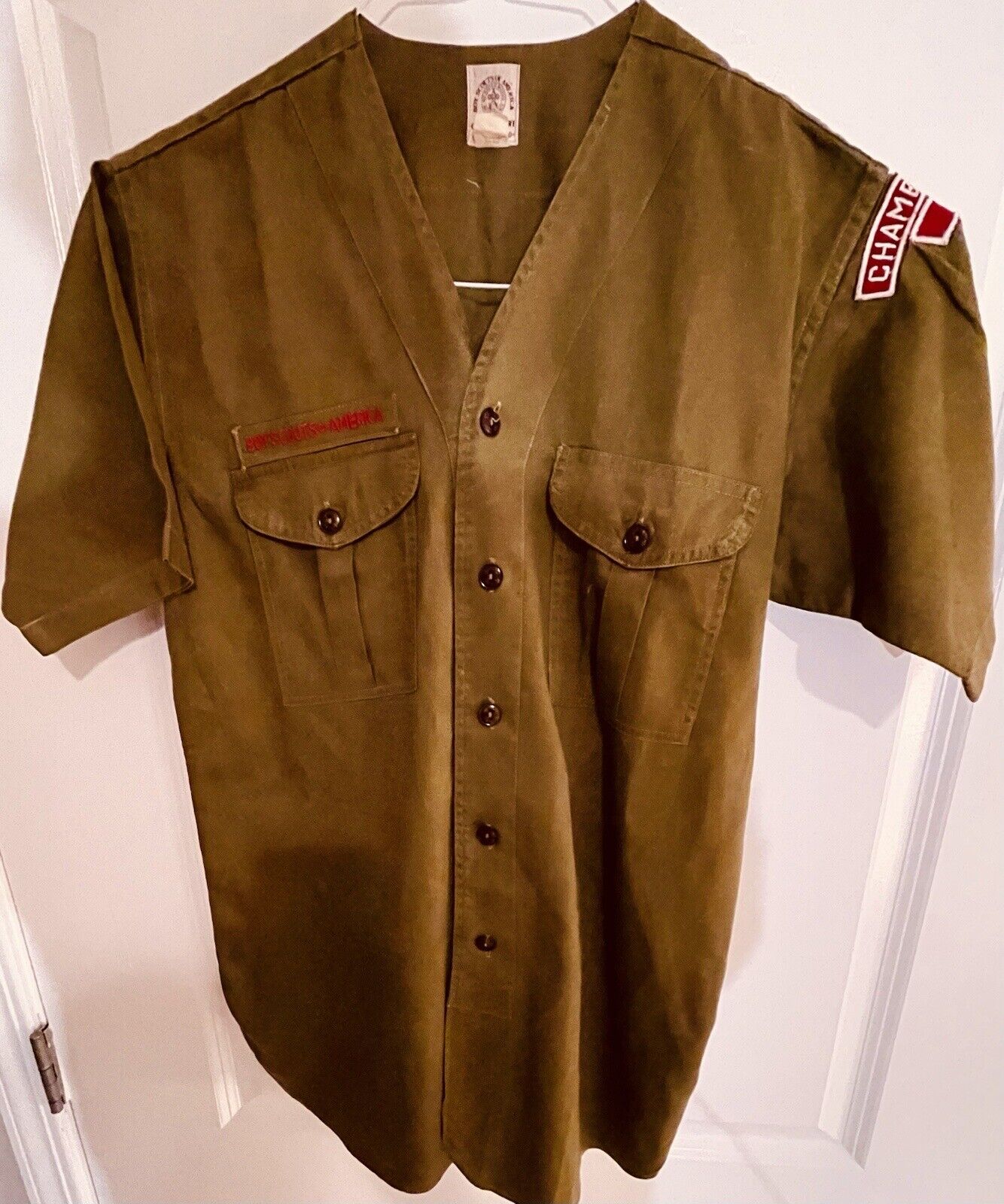 Two Vintage 1956 & 1957 BSA Troop 132 PA. Scout Uniforms. Excellent Condition