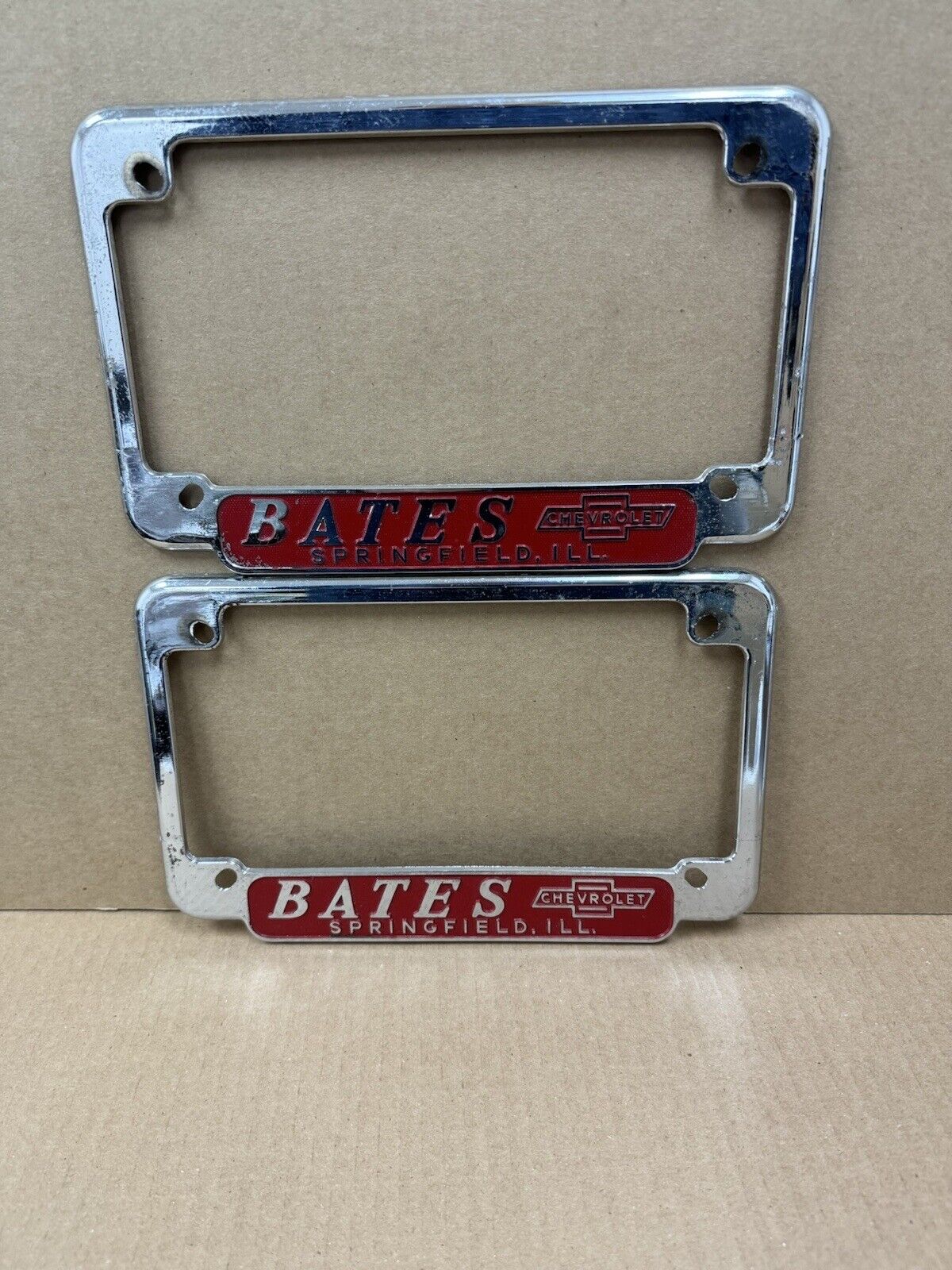 Bates Chevrolet Springfield Illinois  License Plate Frames Chevy Corvette Impala