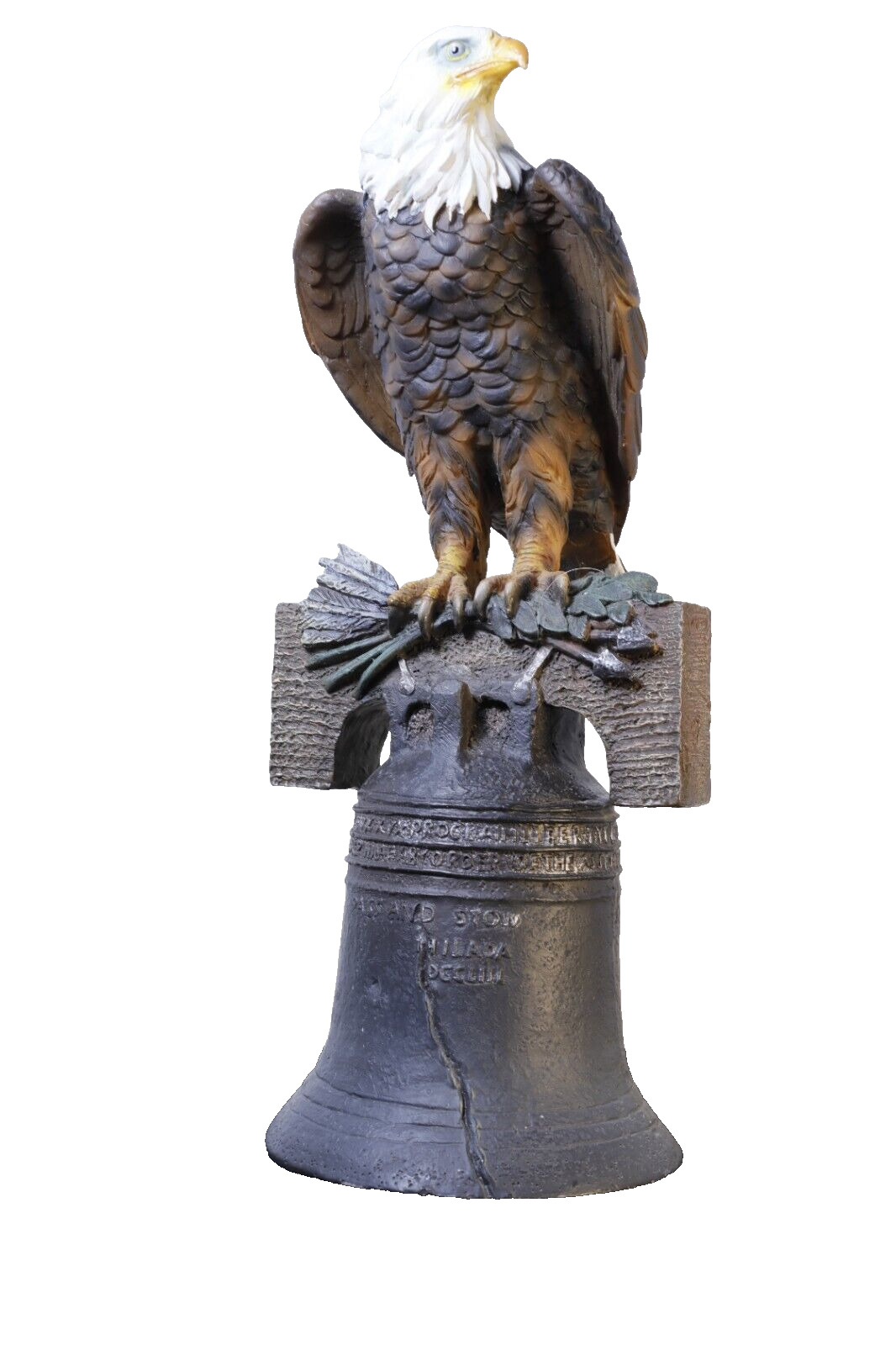 Liberty Bell- Perching Bald Eagle- Glorious & Majestically looking to his right