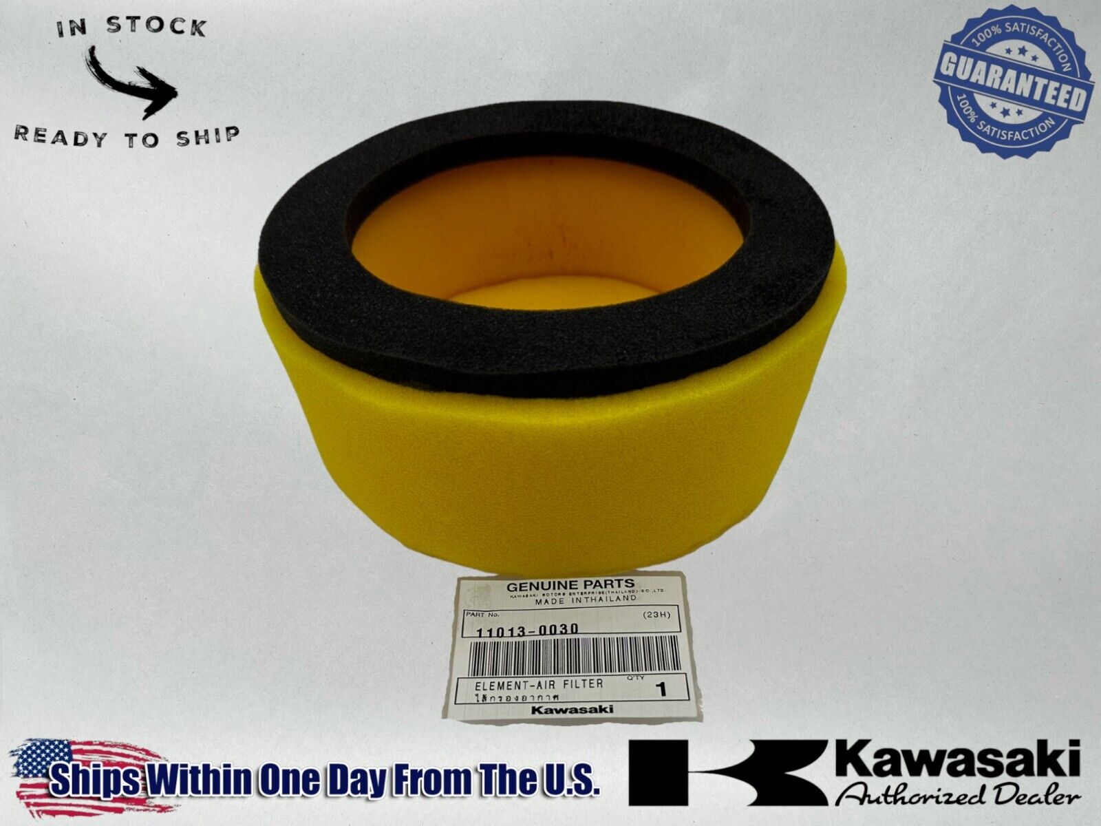 Kawasaki Genuine OEM Authentic Air Filter 11013-0030