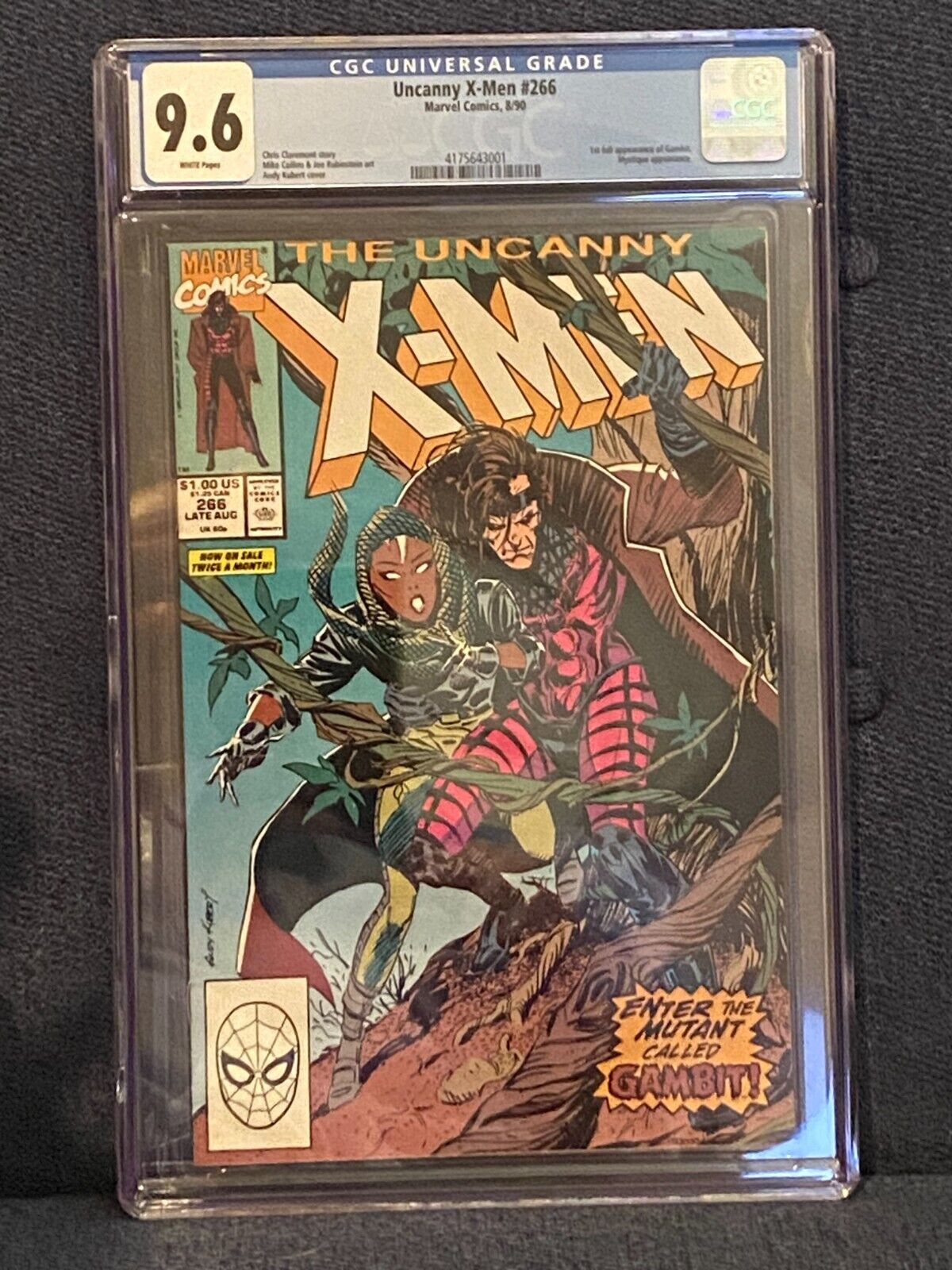 Uncanny X-Men #266 - Marvel 1990 - CGC 9.6 - First Appearance of Gambit