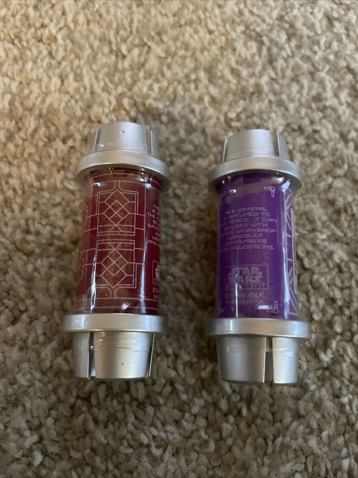   This listing consist of 2 Galaxy’s edge SEALED kyber Crystals: RED PURPLE 